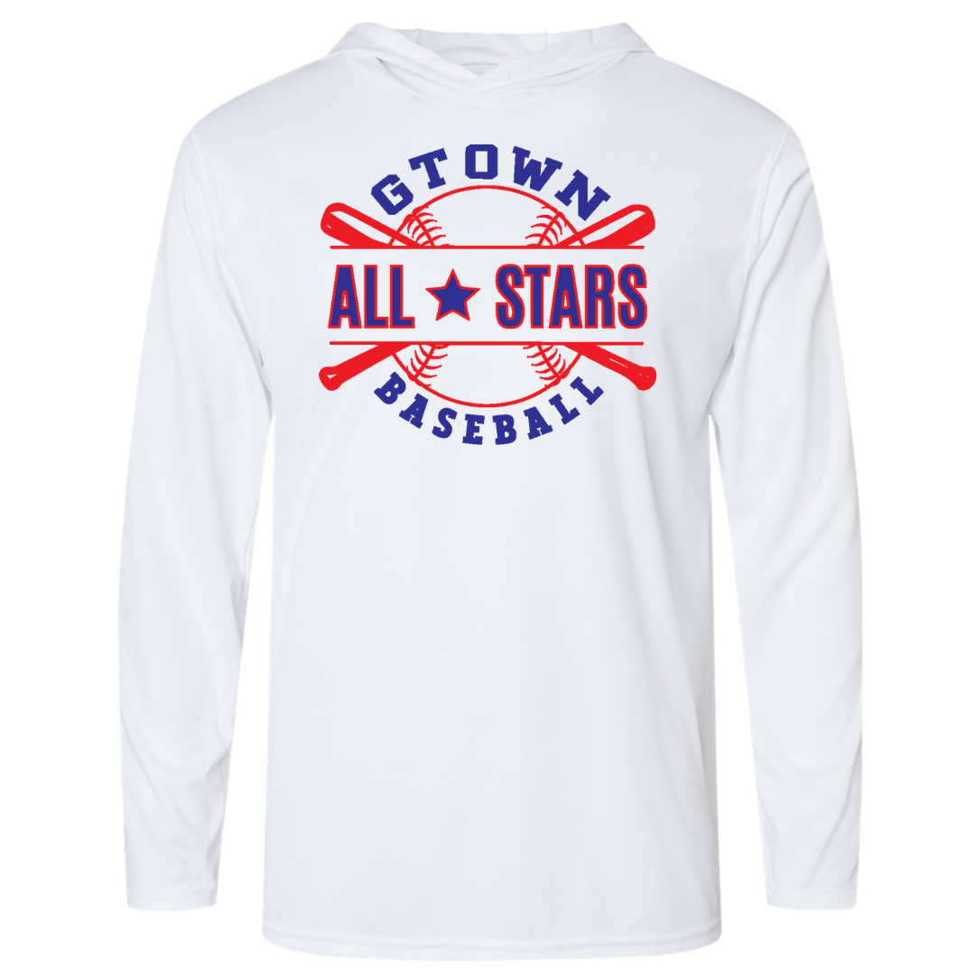 Crossed Bat-Gtown Baseball
