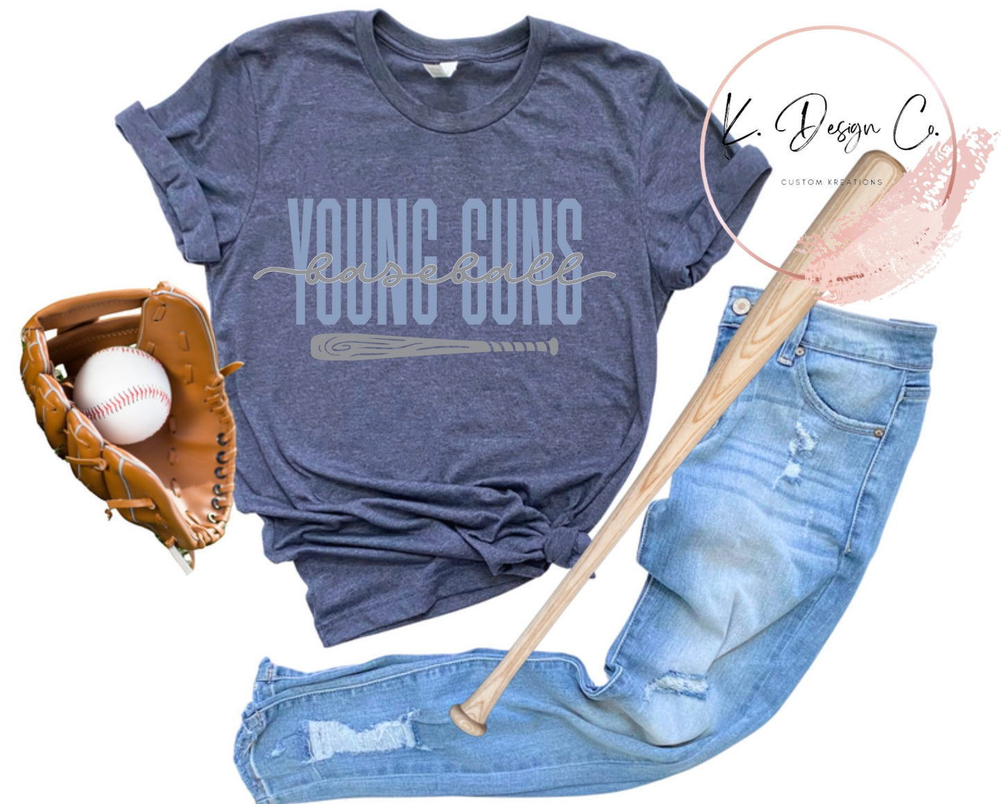 Young Guns Baseball | Cursive Bat