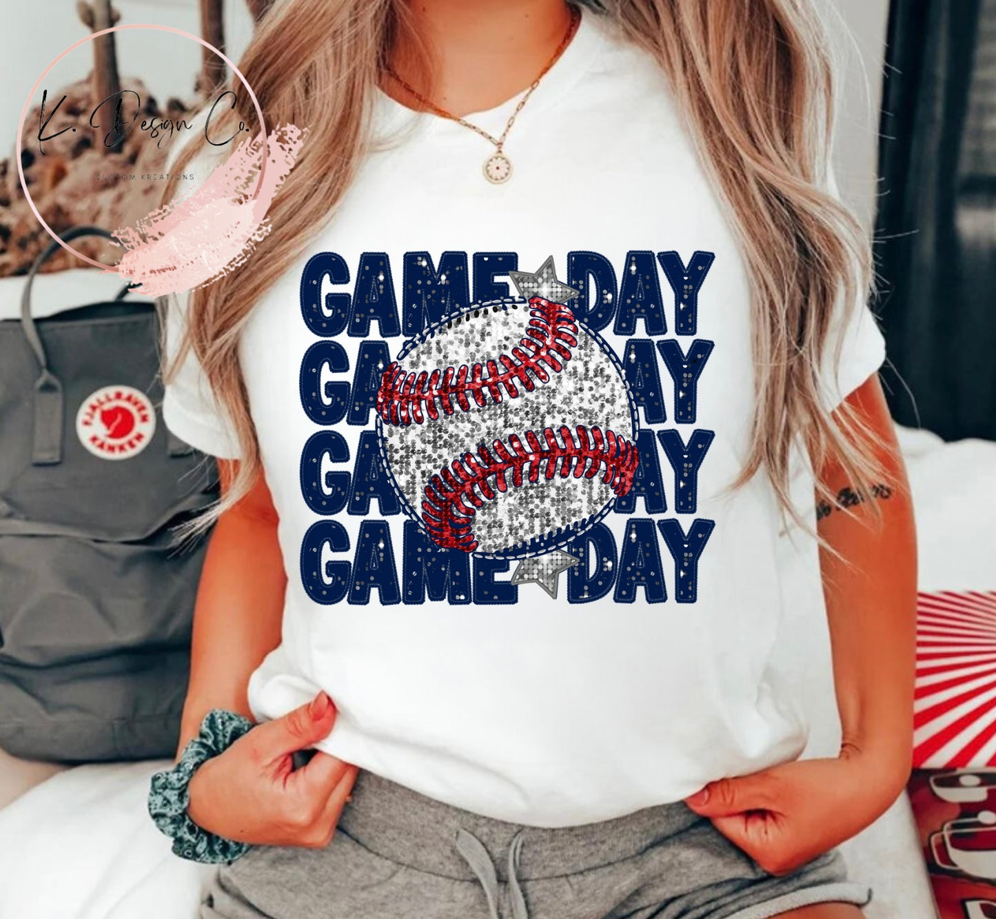 Game Day Glitter Baseball