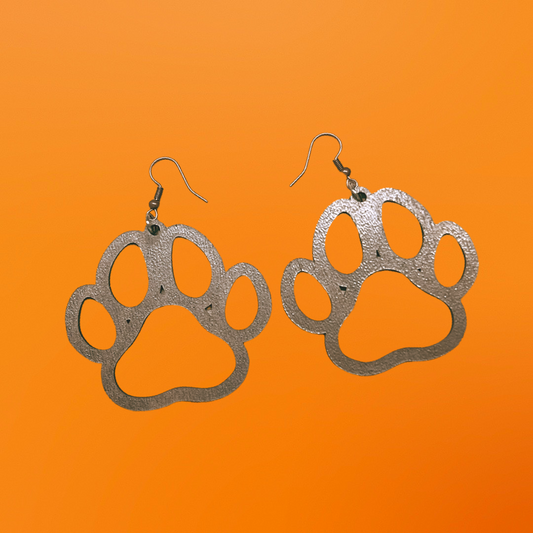 Paw Wooden Earrings