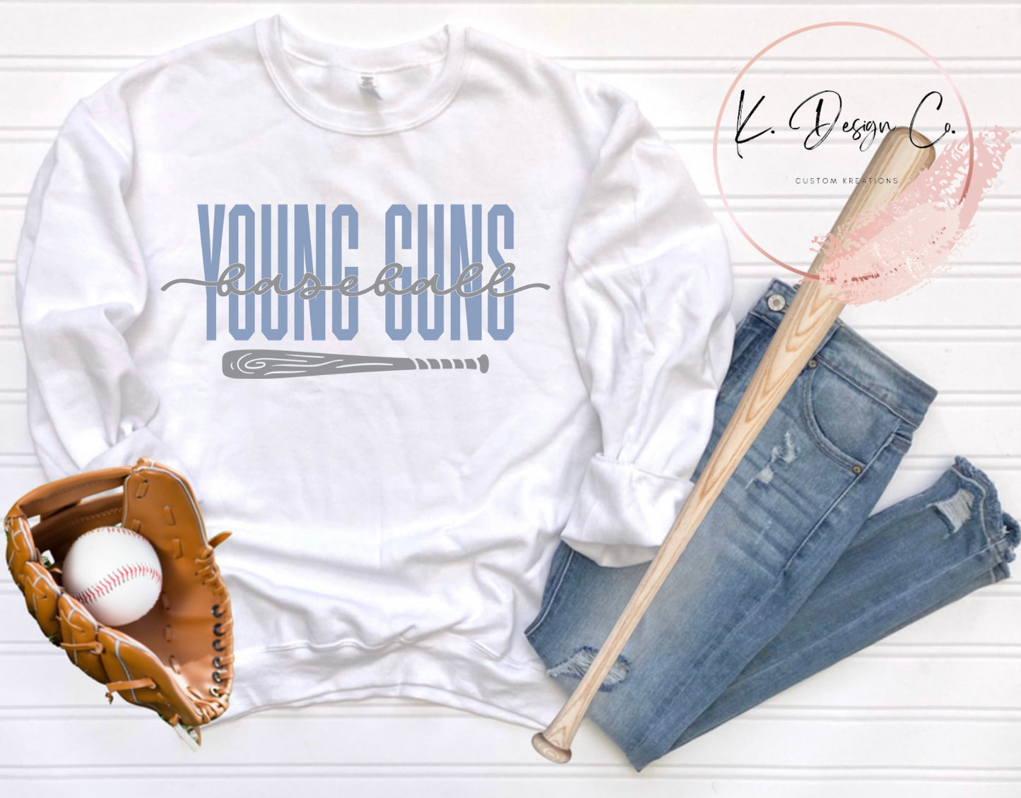 Young Guns Baseball | Cursive Bat