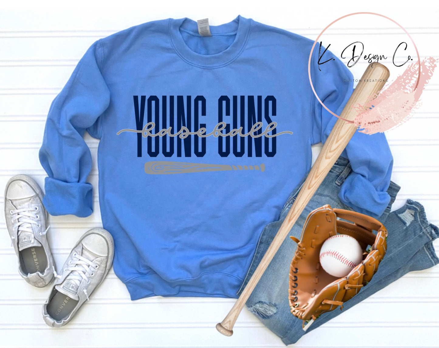 Young Guns Baseball | Cursive Bat