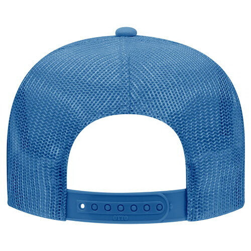 Glitter YG | Faux Embroidery Foam Mesh Back Trucker Hat | Columbia Blue