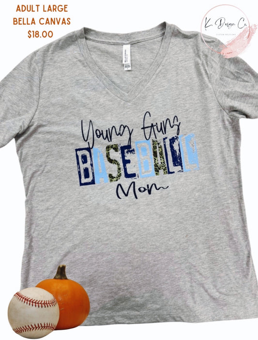 RTS | YG  Baseball Mom Cutout | Adult Large