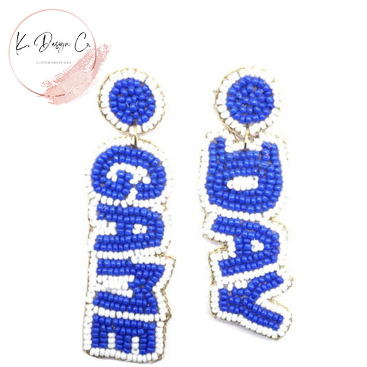 Game Day | Seed Beaded Earrings