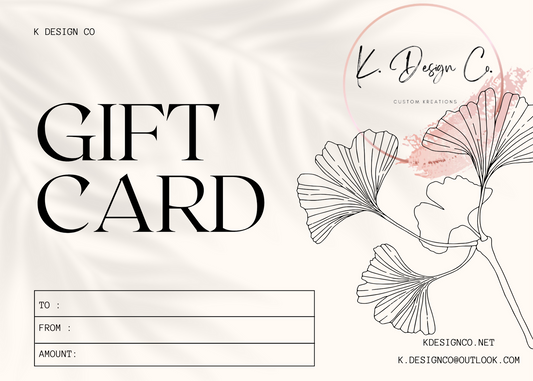 K Design Gift Card