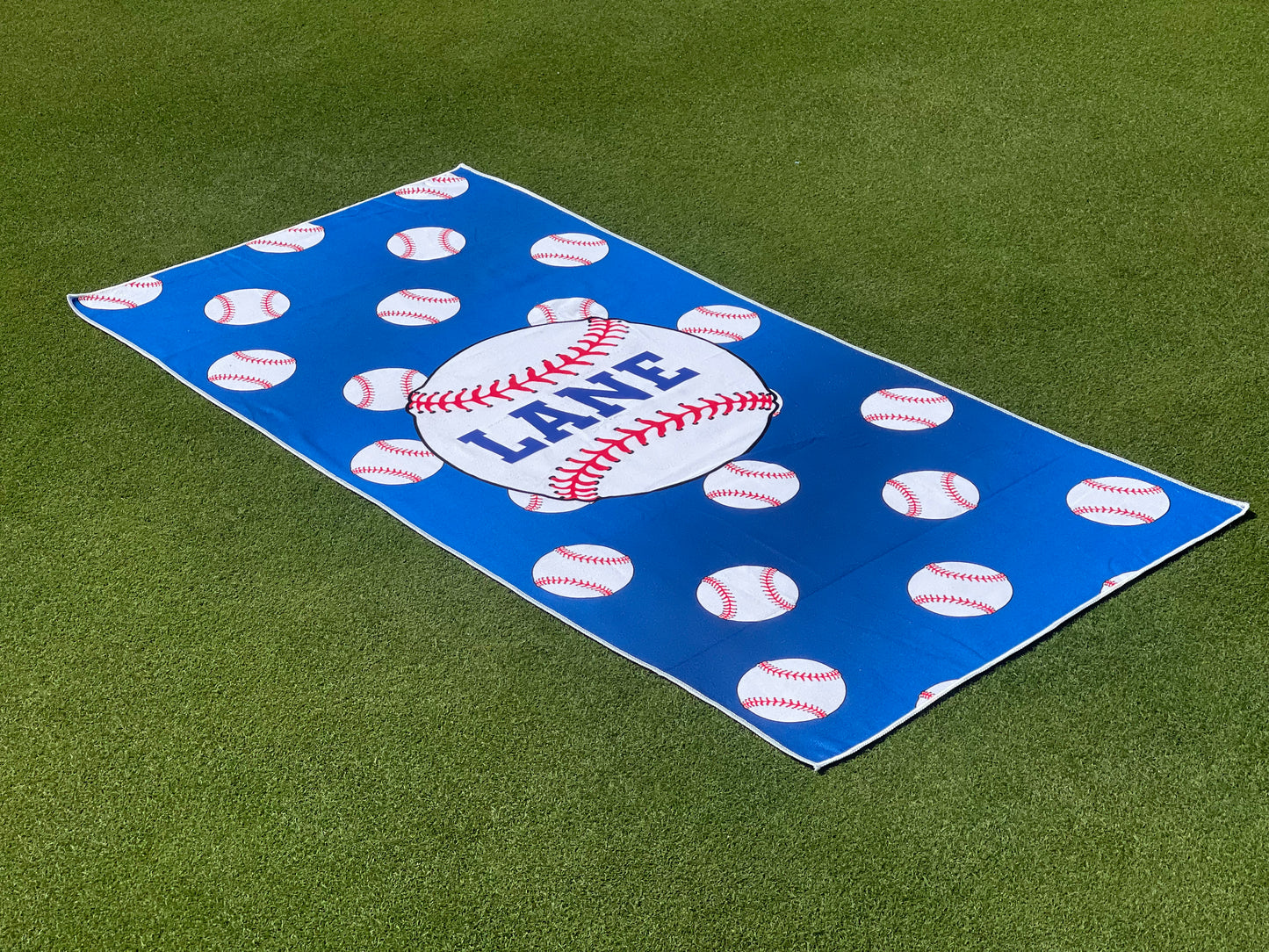 Baseball Pattern Beach Towel | Custom