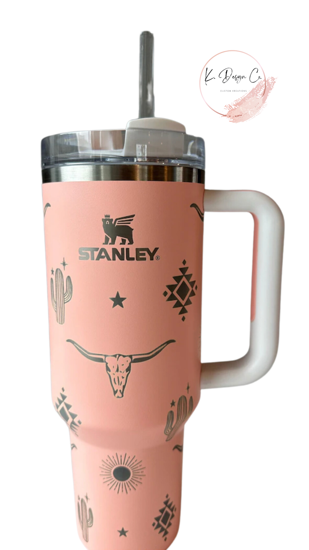 30oz Engraved Stanley Cup Tumbler with Handle