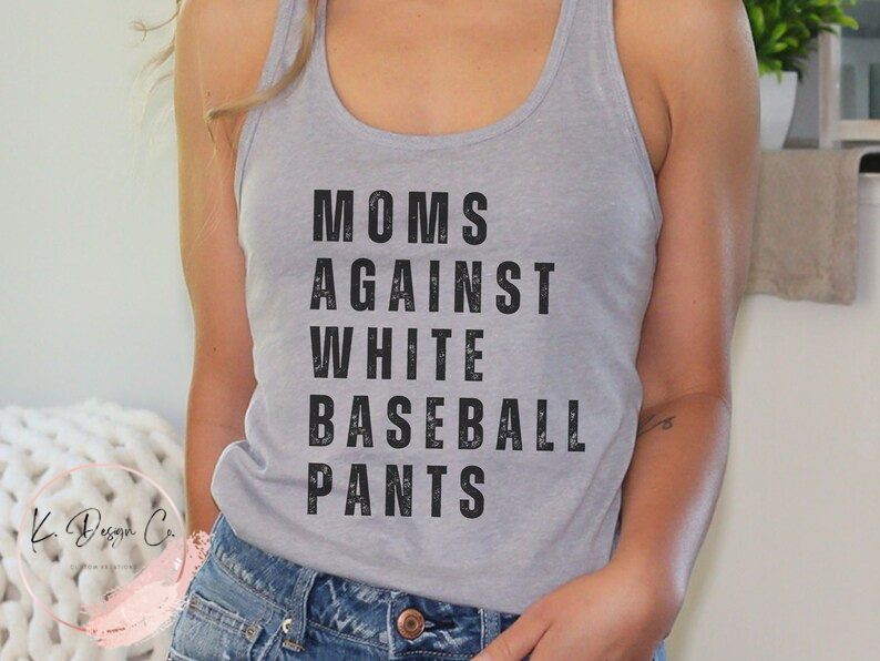 Moms Against White Baseball Pants