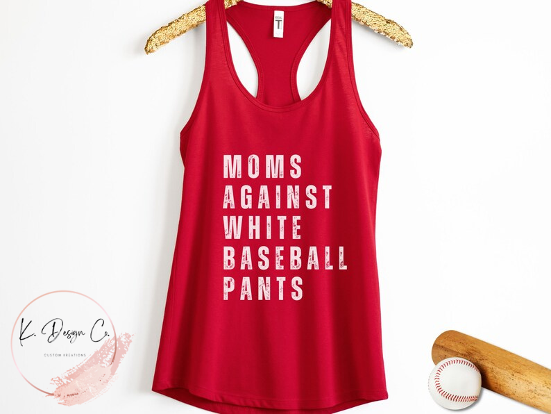 Moms Against White Baseball Pants