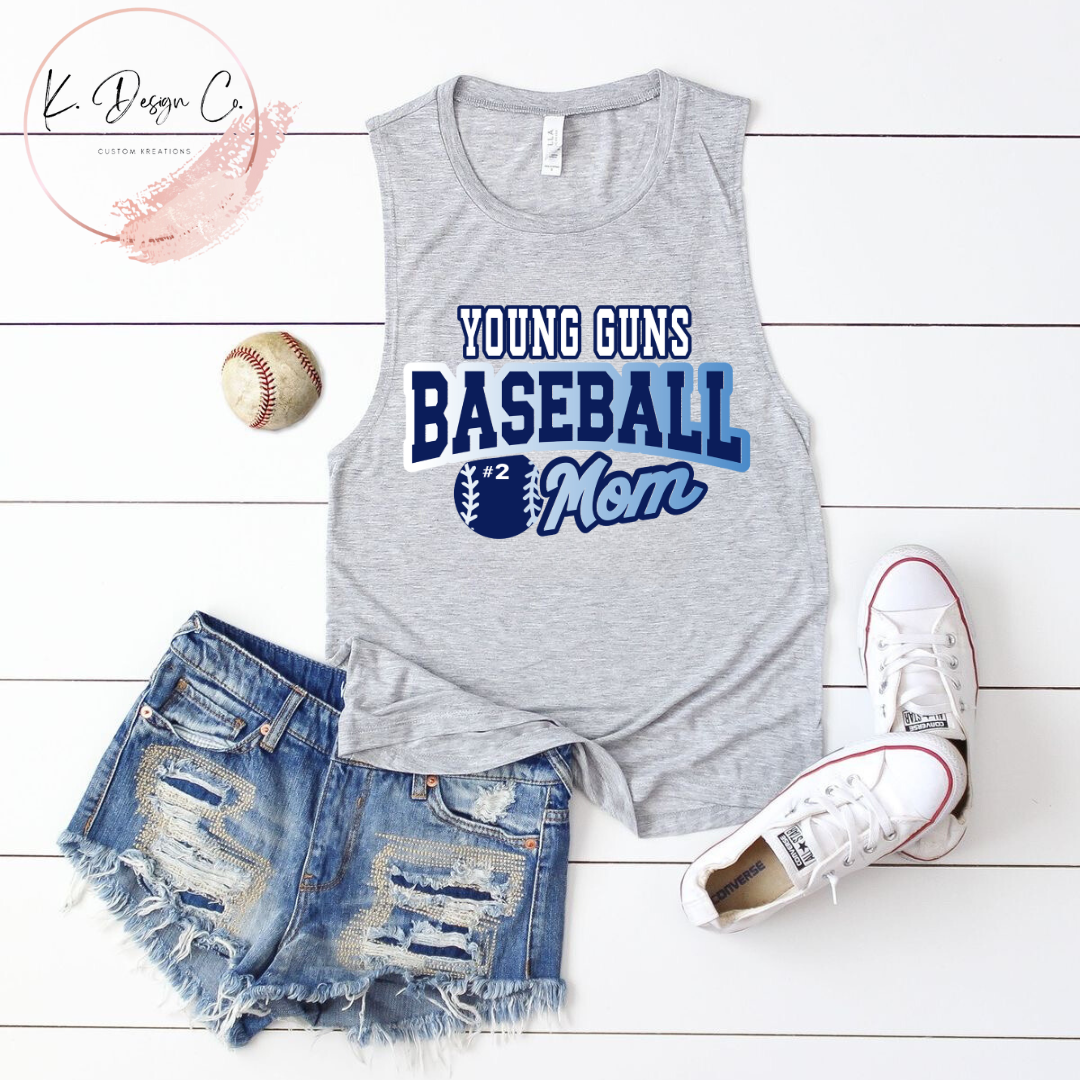 Faded Baseball Mom