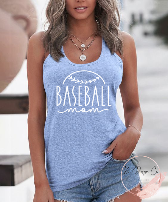 Baseball Mom Cursive