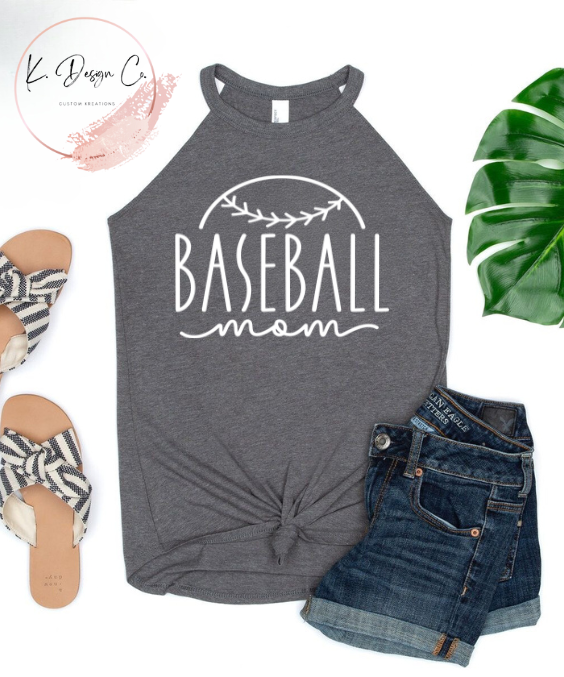 Baseball Mom Cursive