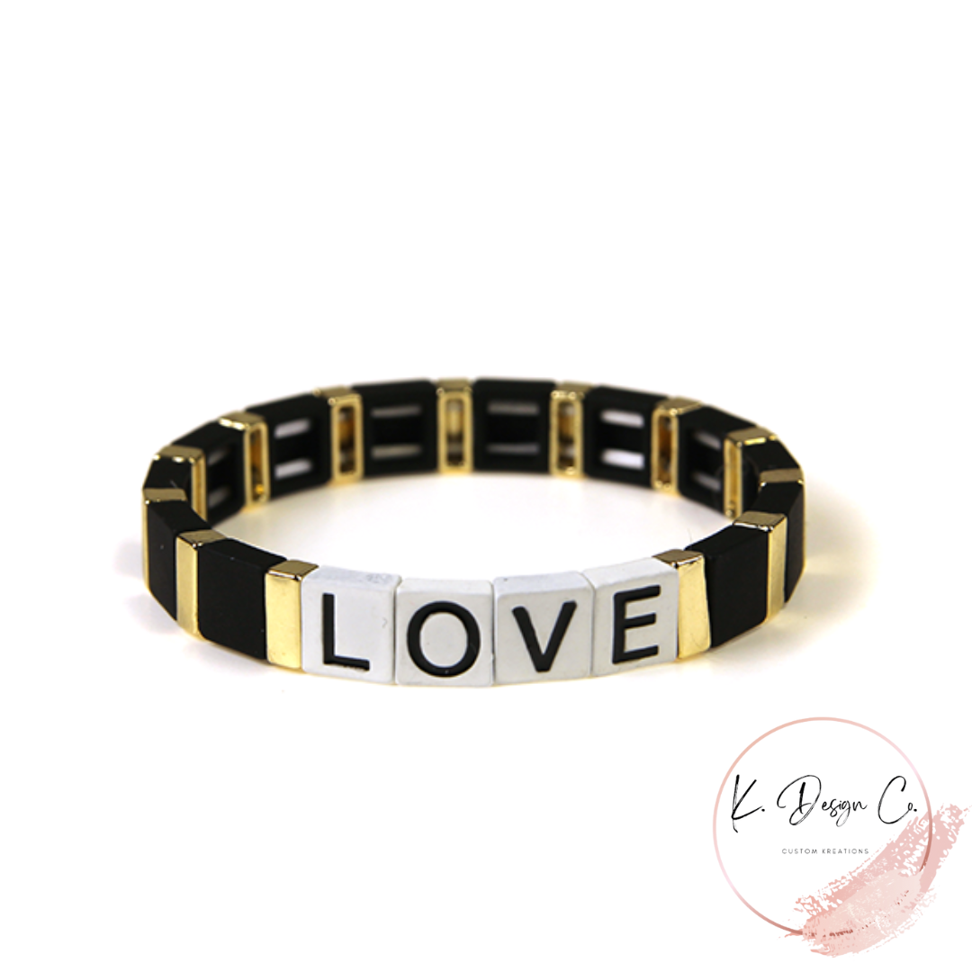 Stretch LOVE Bracelet | Black