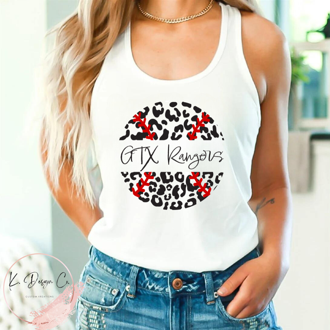 Custom Leopard Baseball | Tank