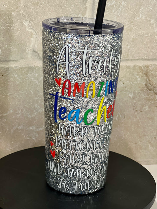 Amazing Teacher | Glitter Tumbler