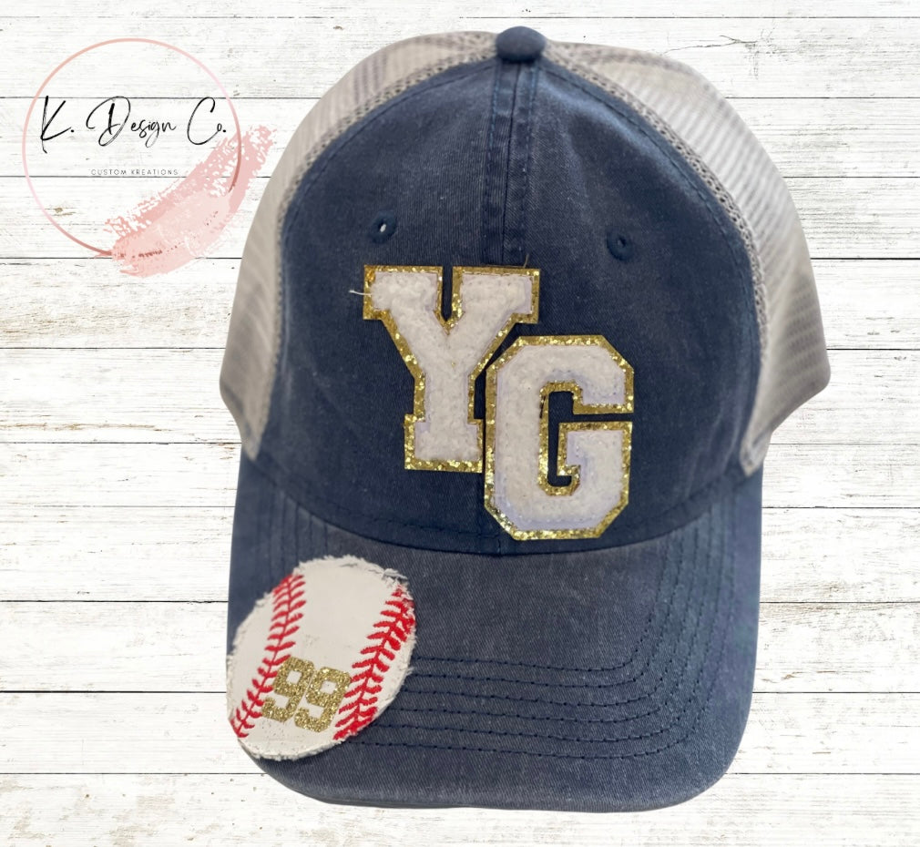 Chenille Patch Baseball Hats