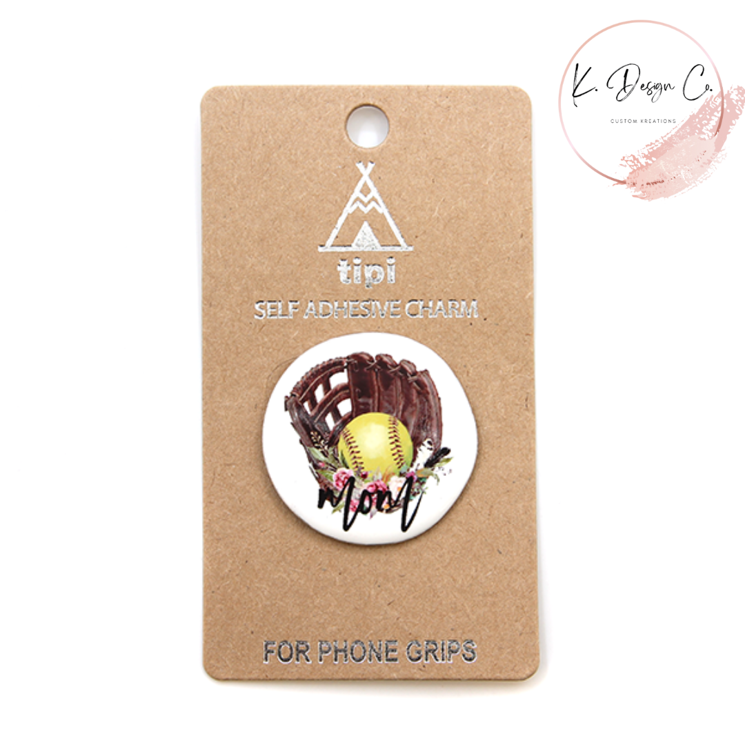 Softball Mom Pop Socket